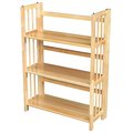 Daphnes Dinnette Ltd 3 Tier Folding Bookcase Natural DA146318